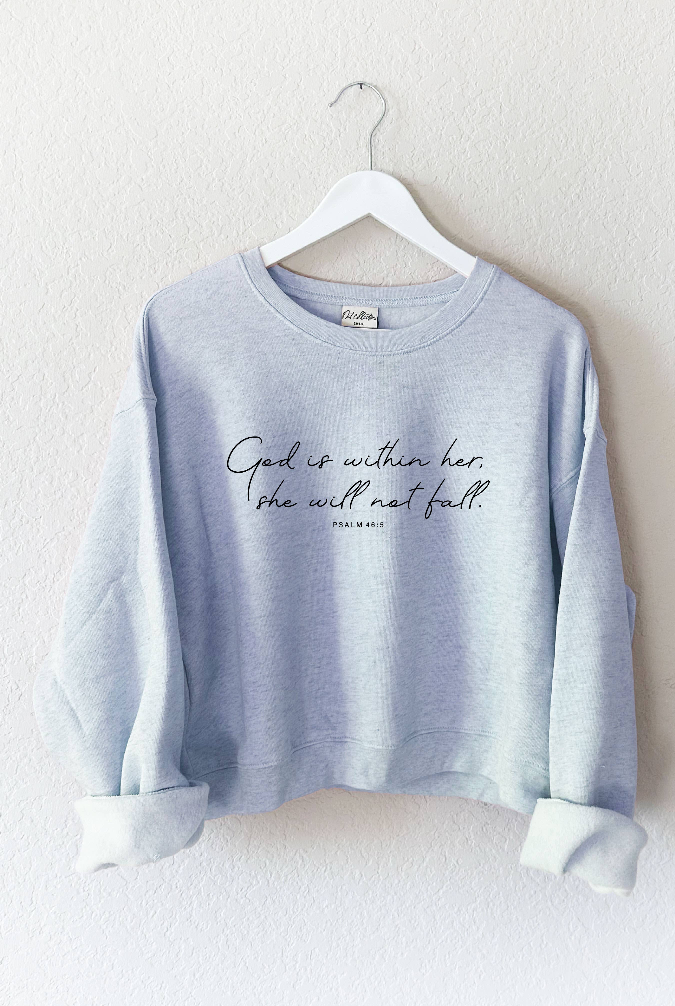OAT COLLECTIVE - Wholesale Graphic Sweatshirt - Women's - GOD IS WITHIN HER   Mid Graphic Sweatshirt9