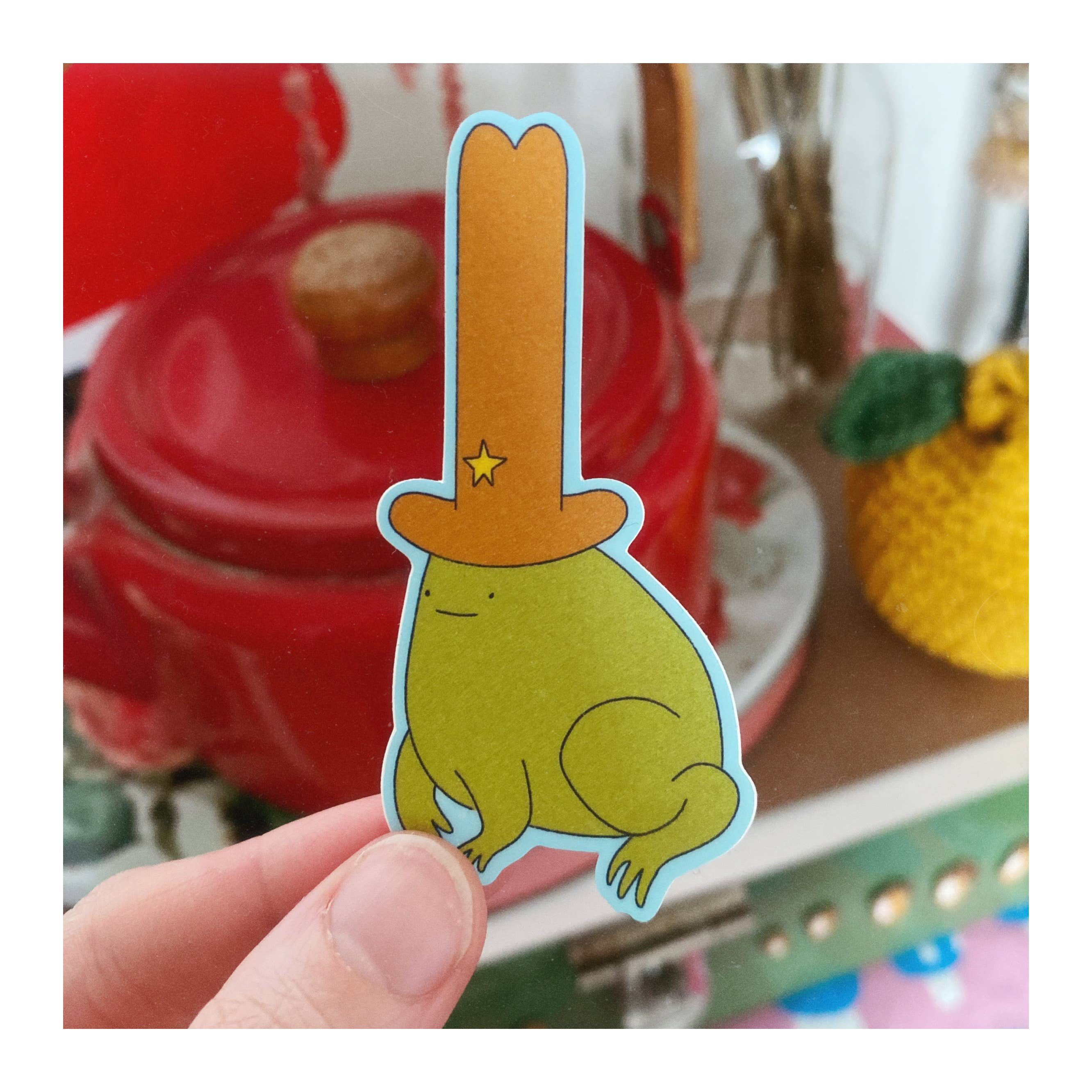 Sydney Warnes - Wholesale Sticker - Cowboy Frog Sticker