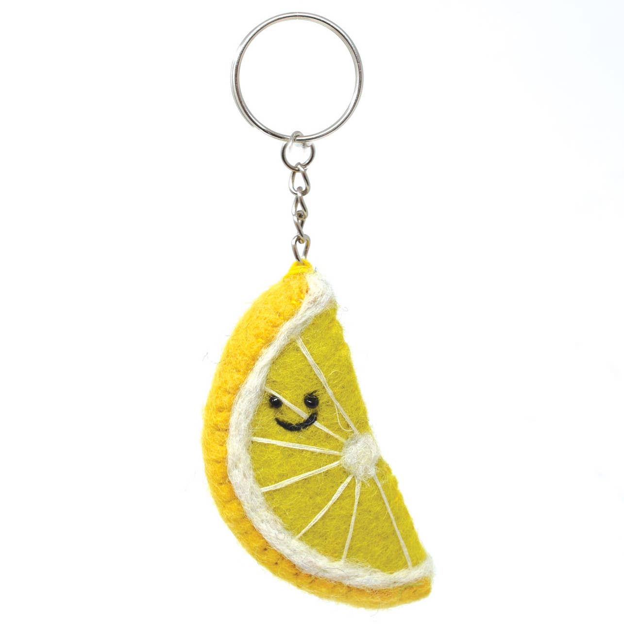 Black Yak Ltd – wholesale Keychain – Unisex – Felt Keychain - Lemon Keyring 0
