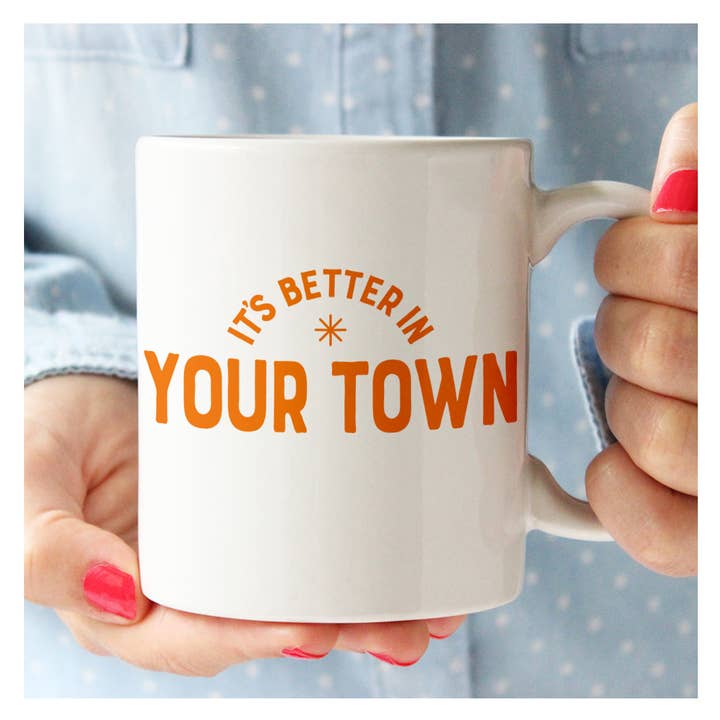 Rock Scissor Paper - Wholesale Coffee Mug - Personalized City Mug, It's Better In, name drop design2