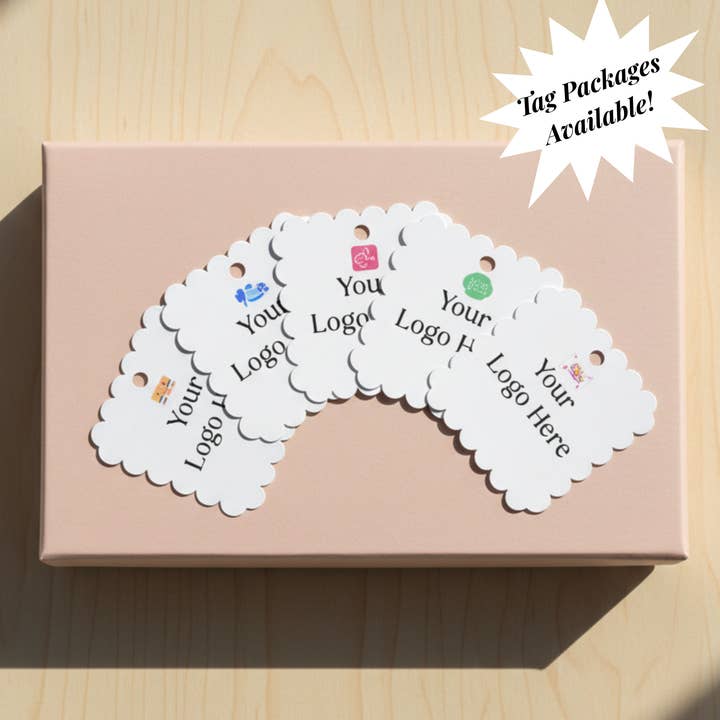 Étiquettes personnalisées avec logo – Étiquette de présentation de produit de vente en gros et au détail pour la vente par Whispering Petals Handmade