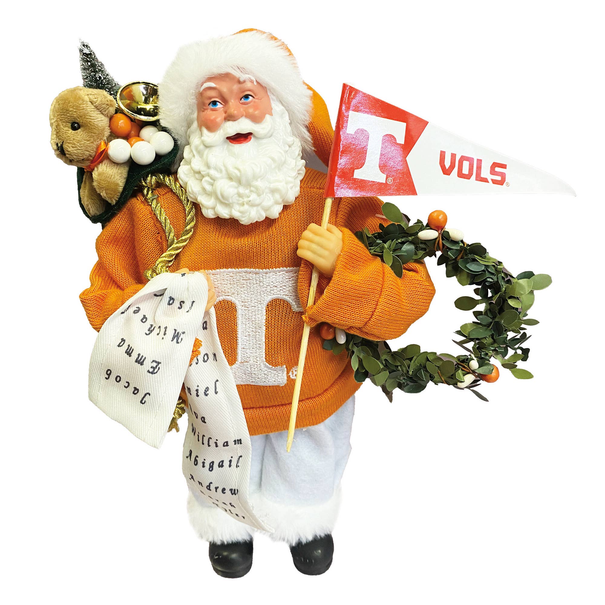 Santa’s Workshop Inc. - Wholesale Christmas Decoration - 12" Tennessee Proud Santa0