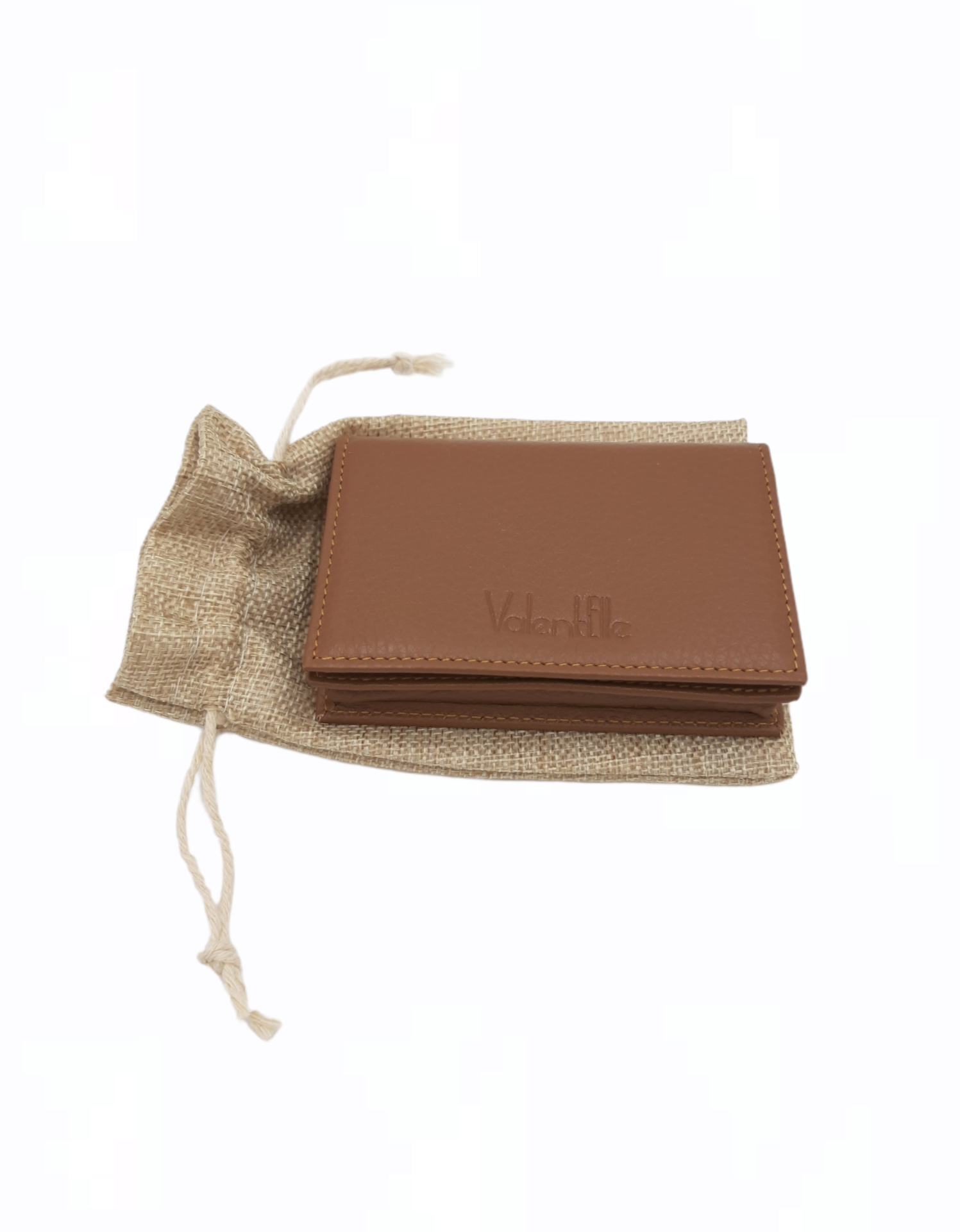 AND-selects Artisan Elegance - Wholesale Card Holder - Women's - Genuine leather brown card holder wallet2