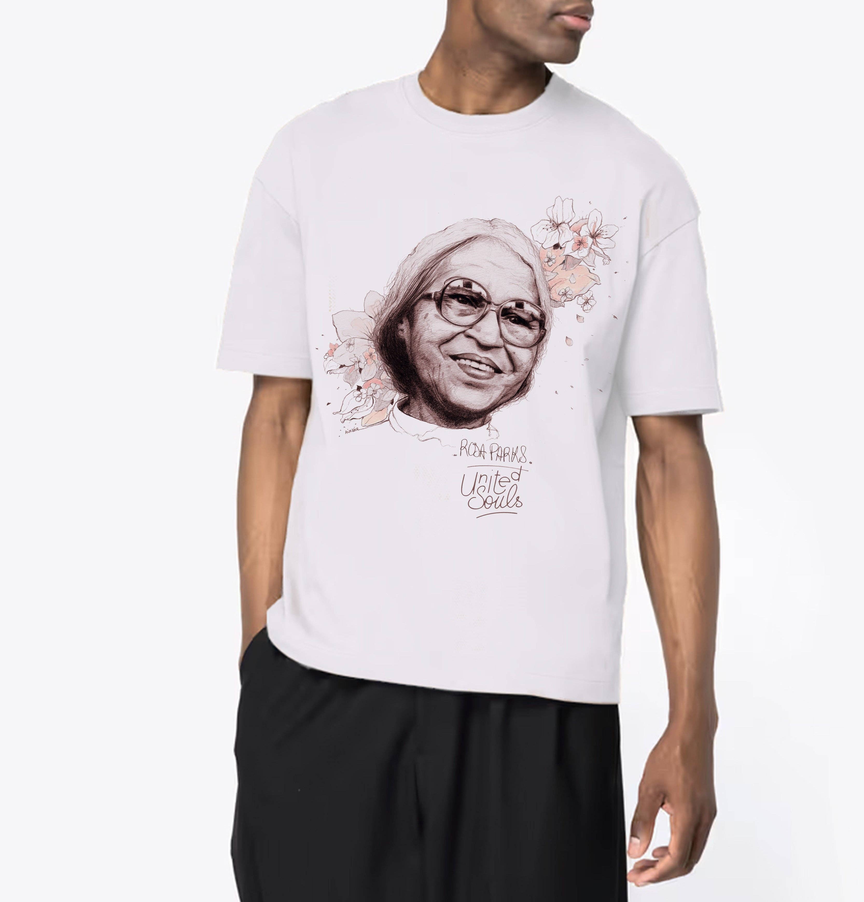 UNITED SOULS – wholesale Screen printed t-shirt – Men′s – Rosa Parks I The Oversized T-shirt Men5