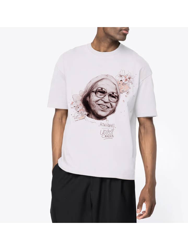 UNITED SOULS – wholesale Screen printed t-shirt – Men′s – Rosa Parks I The Oversized T-shirt Men5