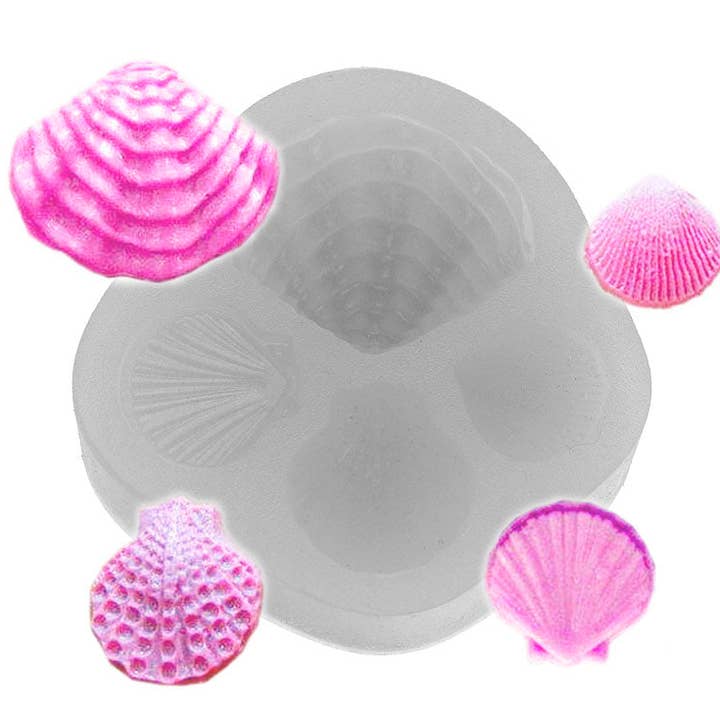 Seashell Silicone Mold Marine molds for Cake Cupcake Decorating Fondant Baking Mold Chocolate Candy Mould DIY Sea Shell for wholesale by Flexarte USA