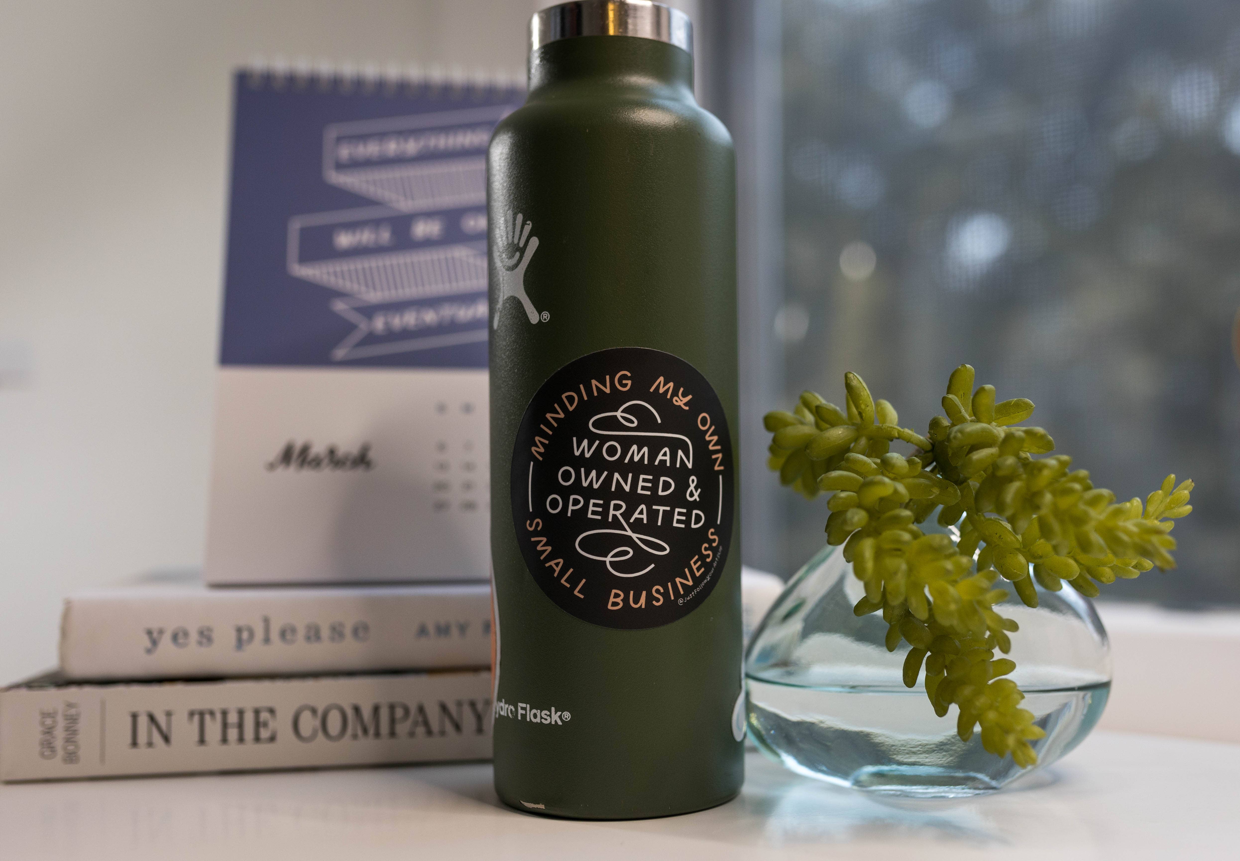 Just Follow Your Art - Wholesale Sticker - Minding My Own Woman Owned & Operated Small Business Sticker7