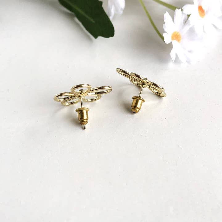 WorldFinds - Wholesale Stud/Post Earrings - Perennial Posts - Gold2