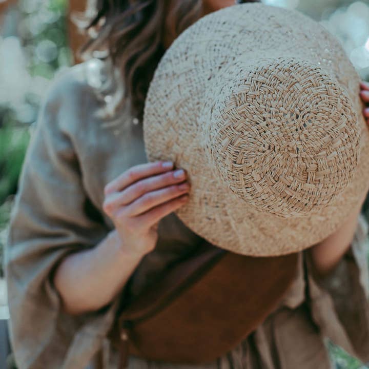 WEST VON - Wholesale Straw Hat - Women's - Lucy | Raffia Straw Bucket Hat