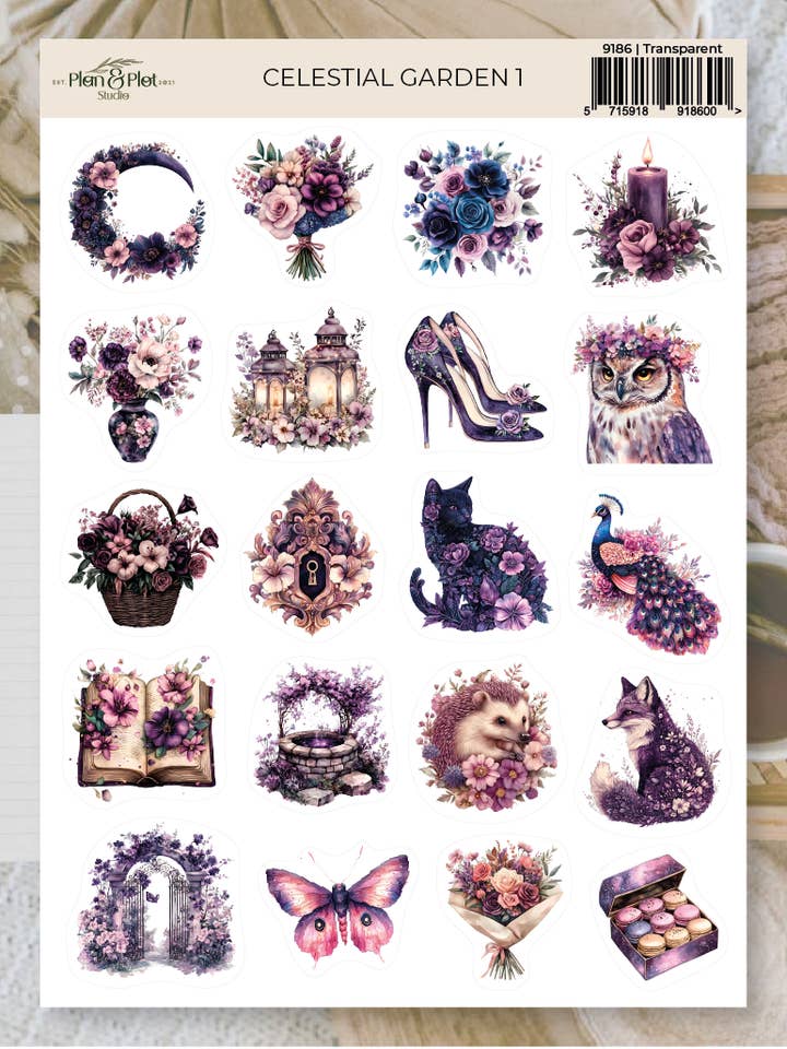 Jardin céleste 1 | Autocollants pour la vente par Plan & Plot Studio