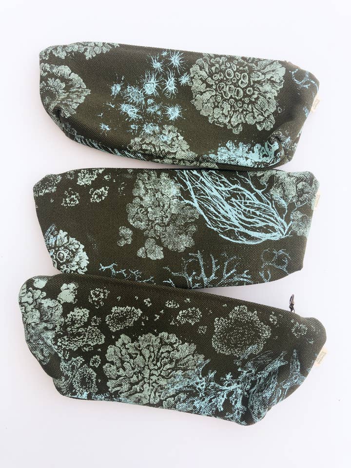 Lichen Pencil Pouch for wholesale by Solstice Handmade
