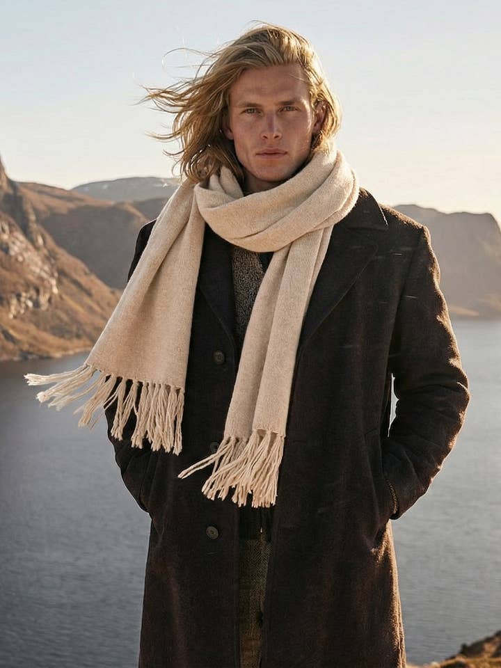 Écharpe en cachemire Milano pour homme pour la vente par EMAAL Cashmere GmbH