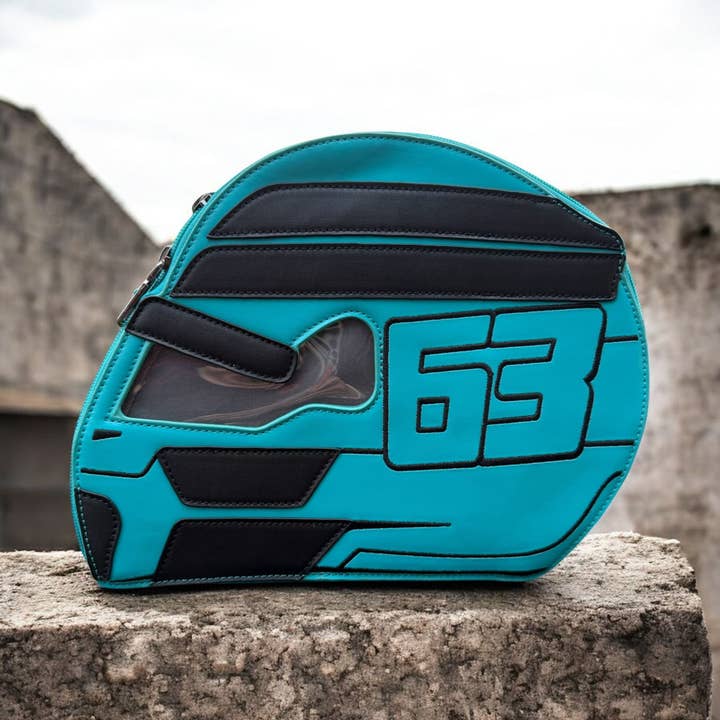 PRÉCOMMANDE Sac / Sac à dos George Russell Ita Helmet pour la vente par FuchsiaPinks
