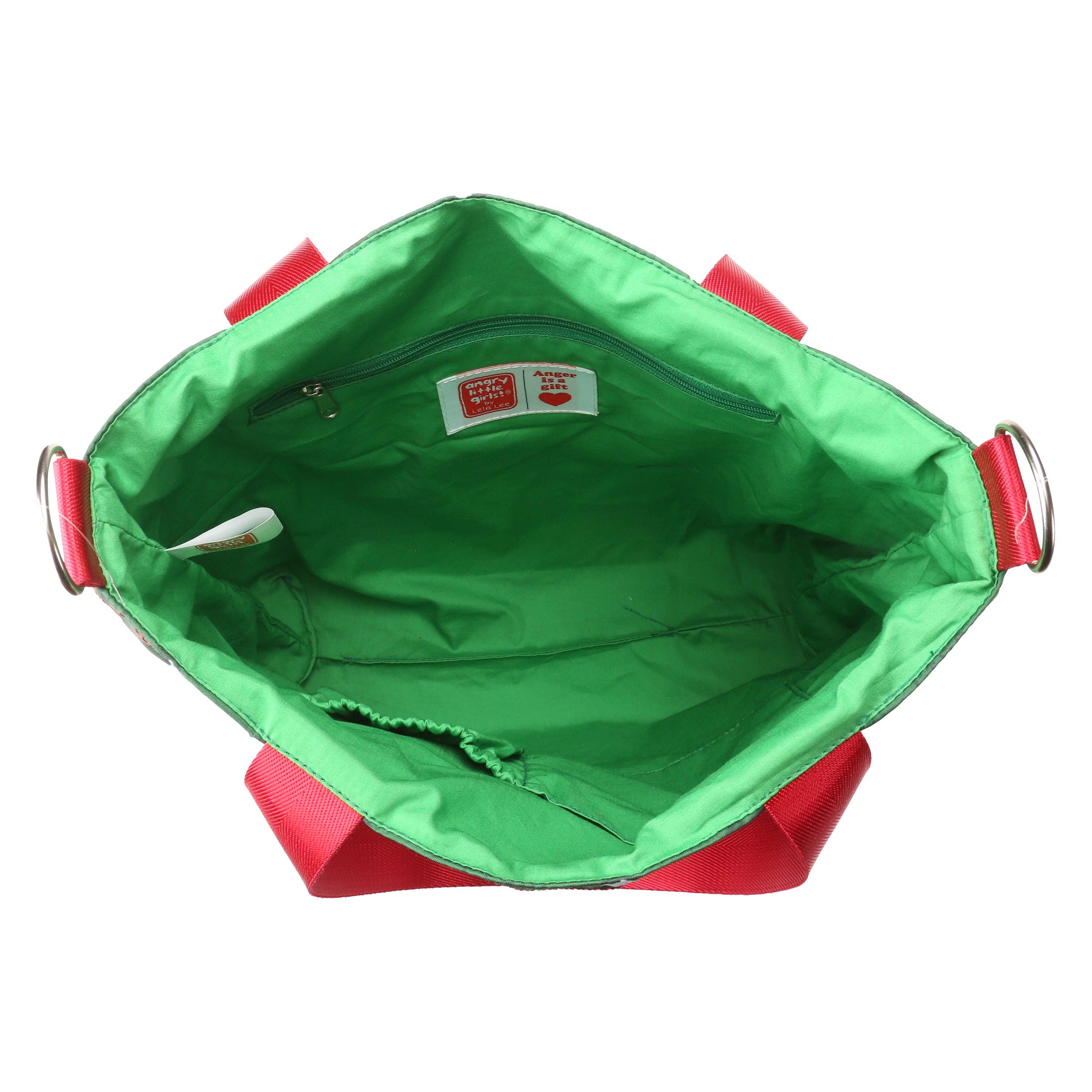 Angry Little Girls - Wholesale Tote Bag - Women's - Army Green FFF crossbody tote bag2