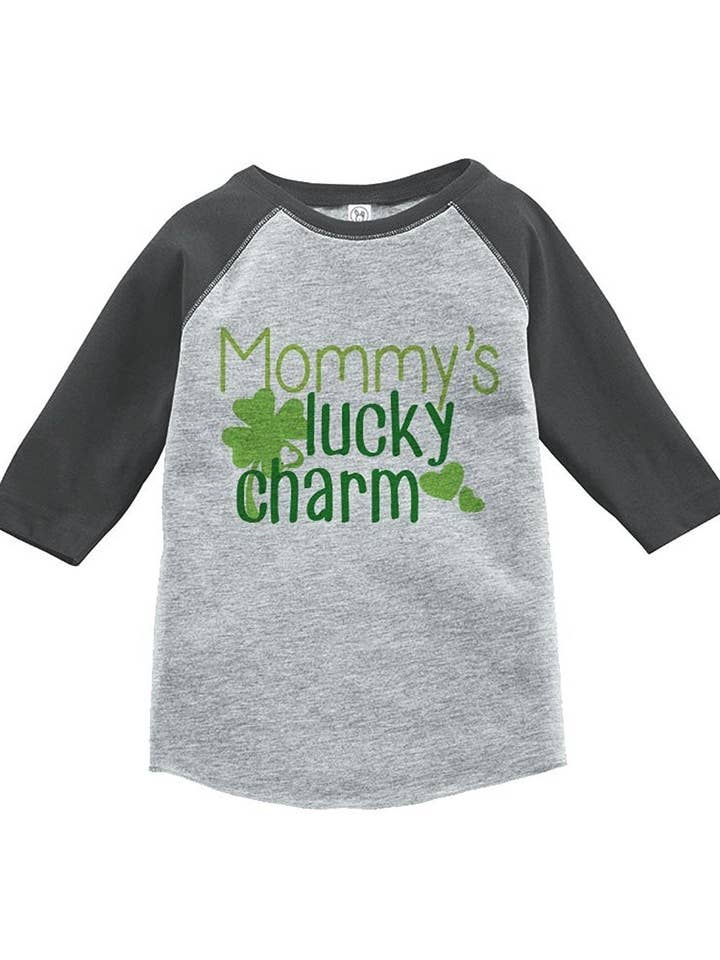 7 ate 9 Apparel Boy's St. Patrick's Day Vintage Baseball Tee for wholesale by 7 ate 9 Apparel