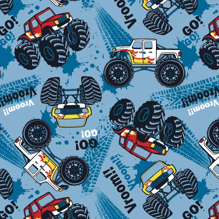 Stesha Wrapt - Vendita all'ingrosso Carta da regalo in fogli - Carta da regalo Monster Truck2