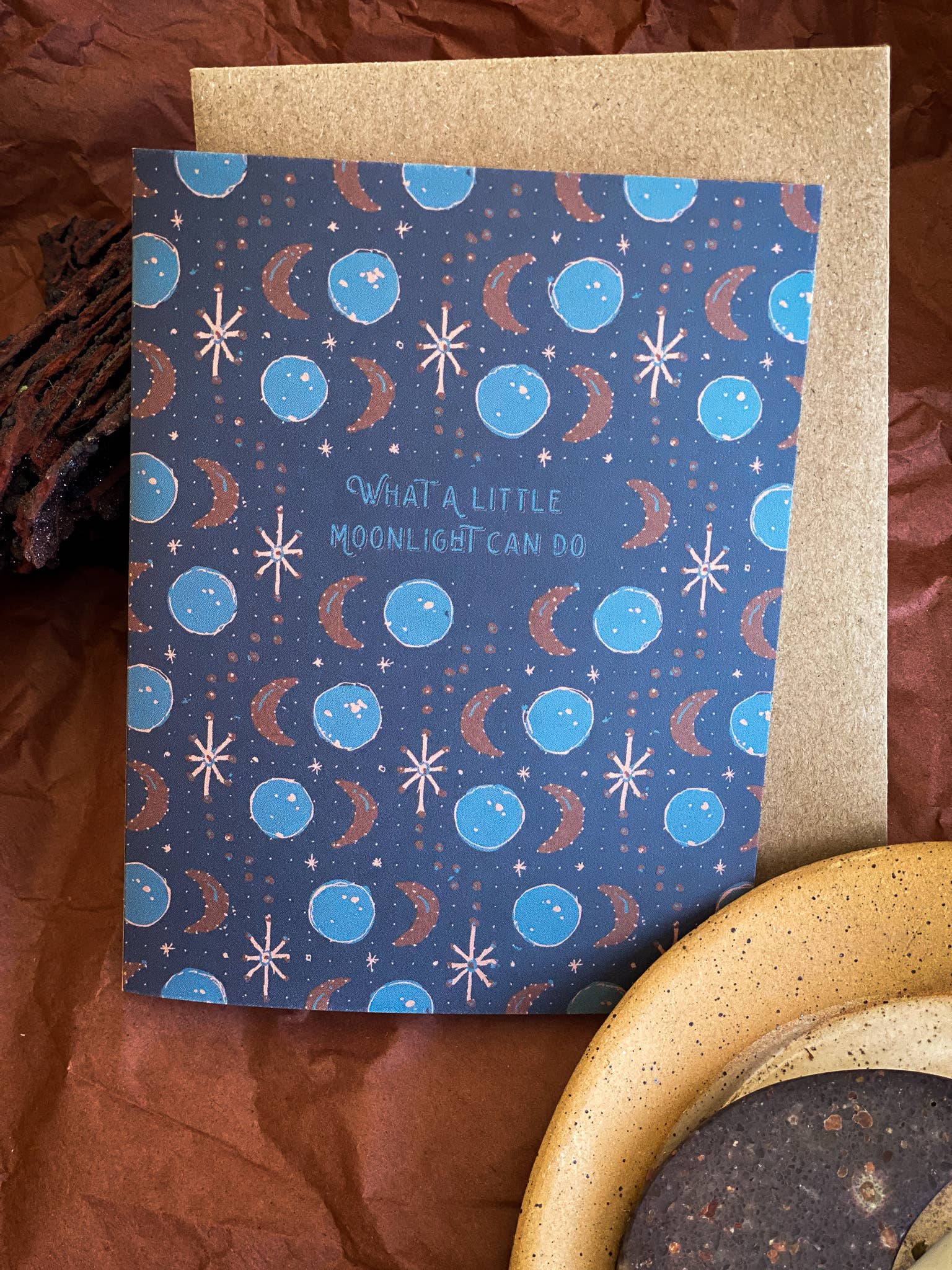 re:mused studio - Wholesale Everyday Greeting Card - A Little Moonlight A2 Greeting Card2