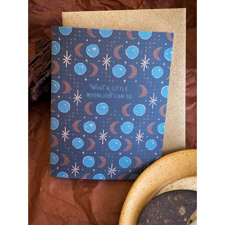 re:mused studio - Vente Carte de vœux classique - Carte de vœux A2 Un peu de clair de lune2