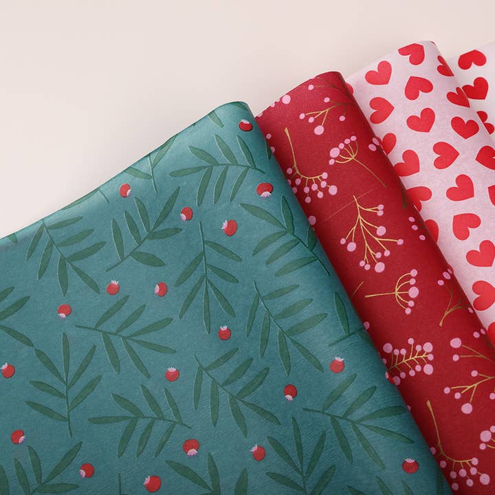 BllalaLab - Wholesale Tissue Paper - Classic Floral Vines Pattern Gift Wrapping Tissue Paper6