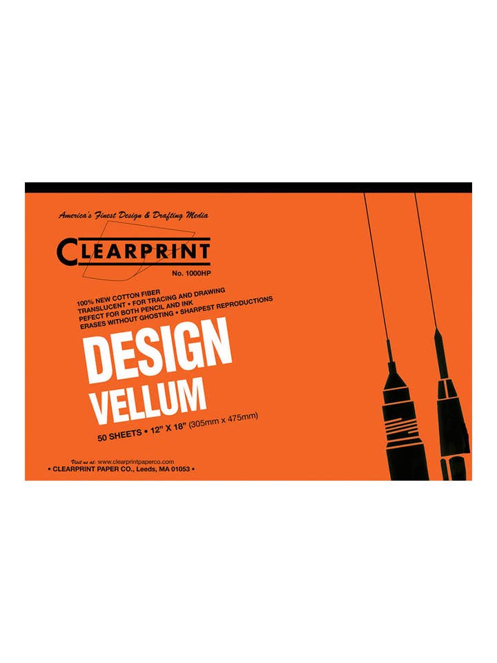 Clearprint 1000HP 12x18 50 Sheet Pad for wholesale by Chartpak, Inc.