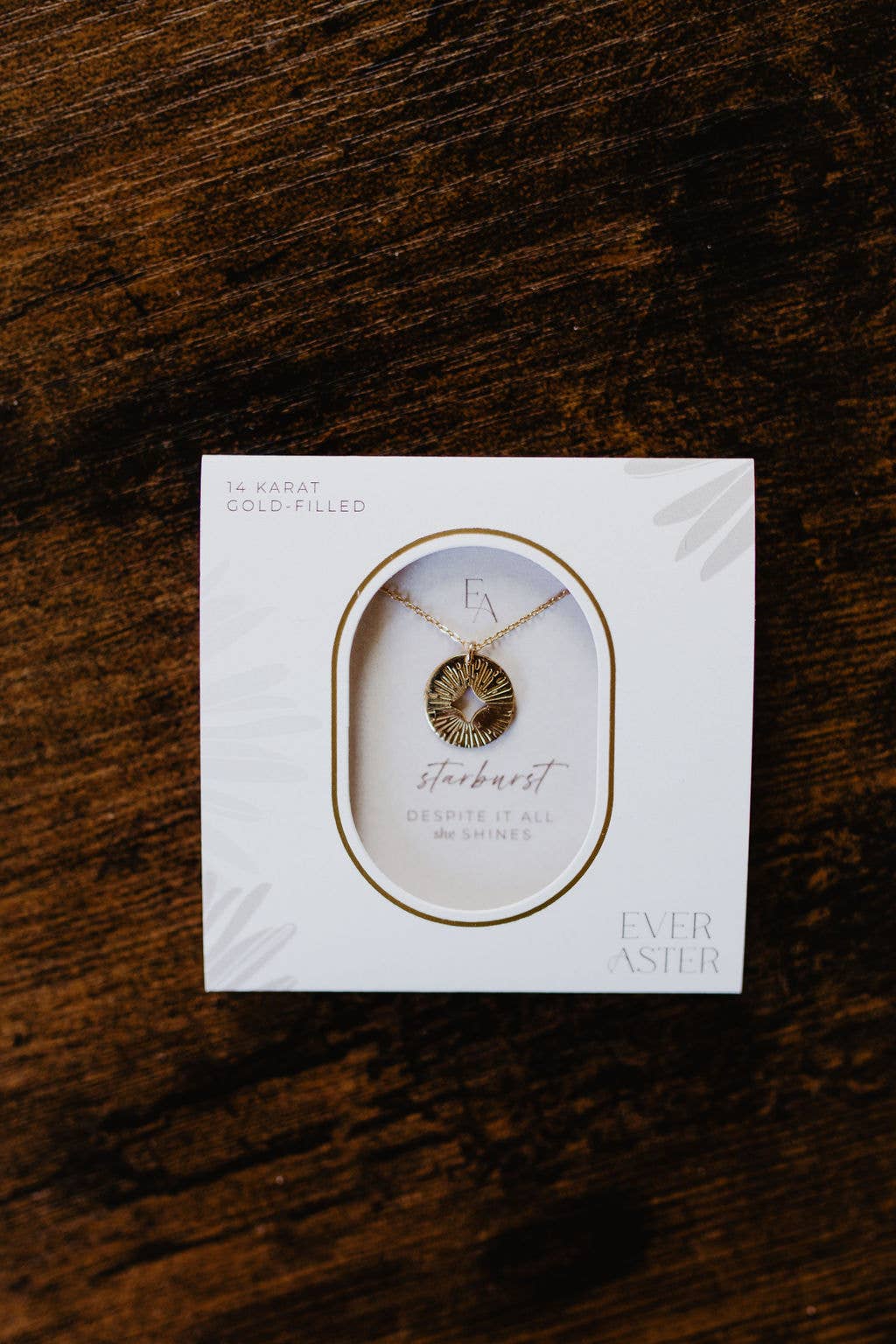 Ever Aster - Wholesale Pendant/Charm Necklace - Starburst Textured Necklace5