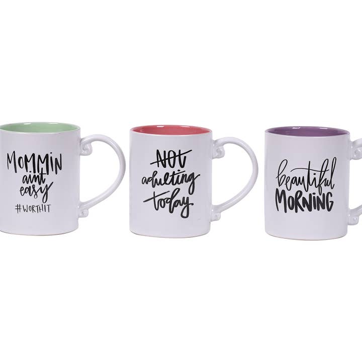 Ili Treemont Sentiment Krus 16Oz, 3 Asst for engroshandel hos Blue Sky Clayworks