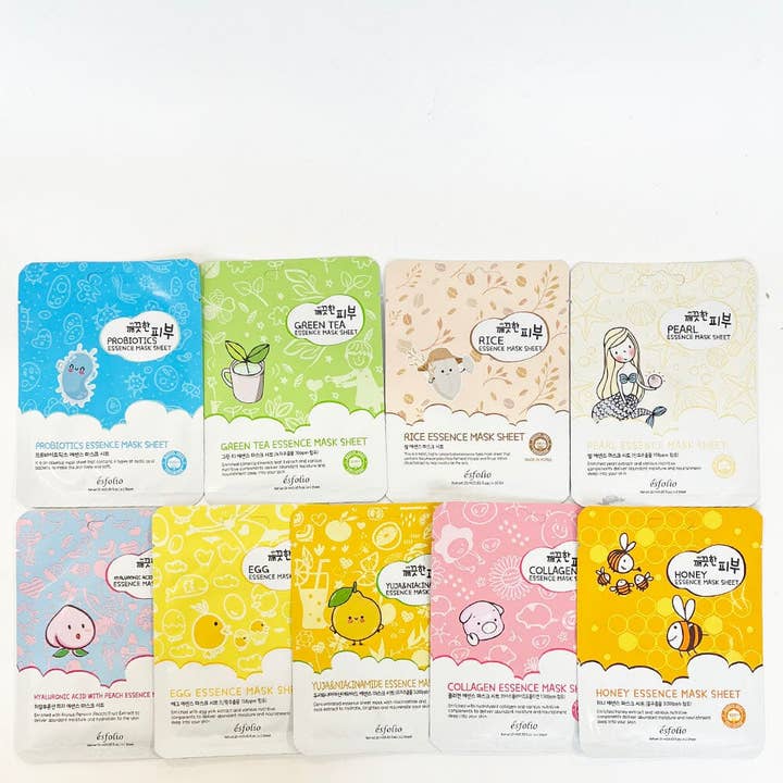 Walana Beauty - Wholesale Skincare Face Mask - PURE SKIN ESSENCE MASK SHEET ASSORTMENT B