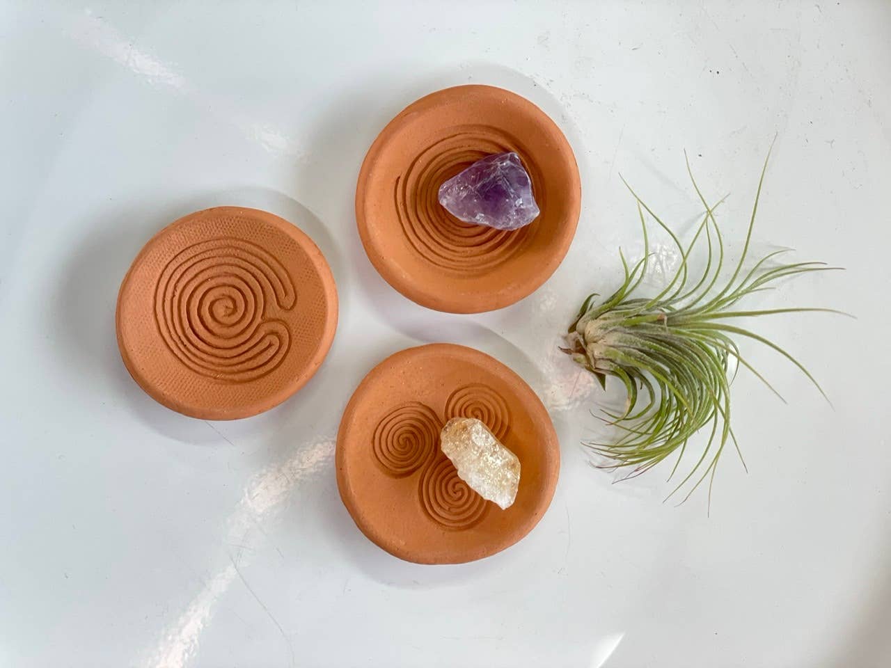 Schmuckständer Teller Schmuckschale für Ringe und Ringhalter aus Keramik 