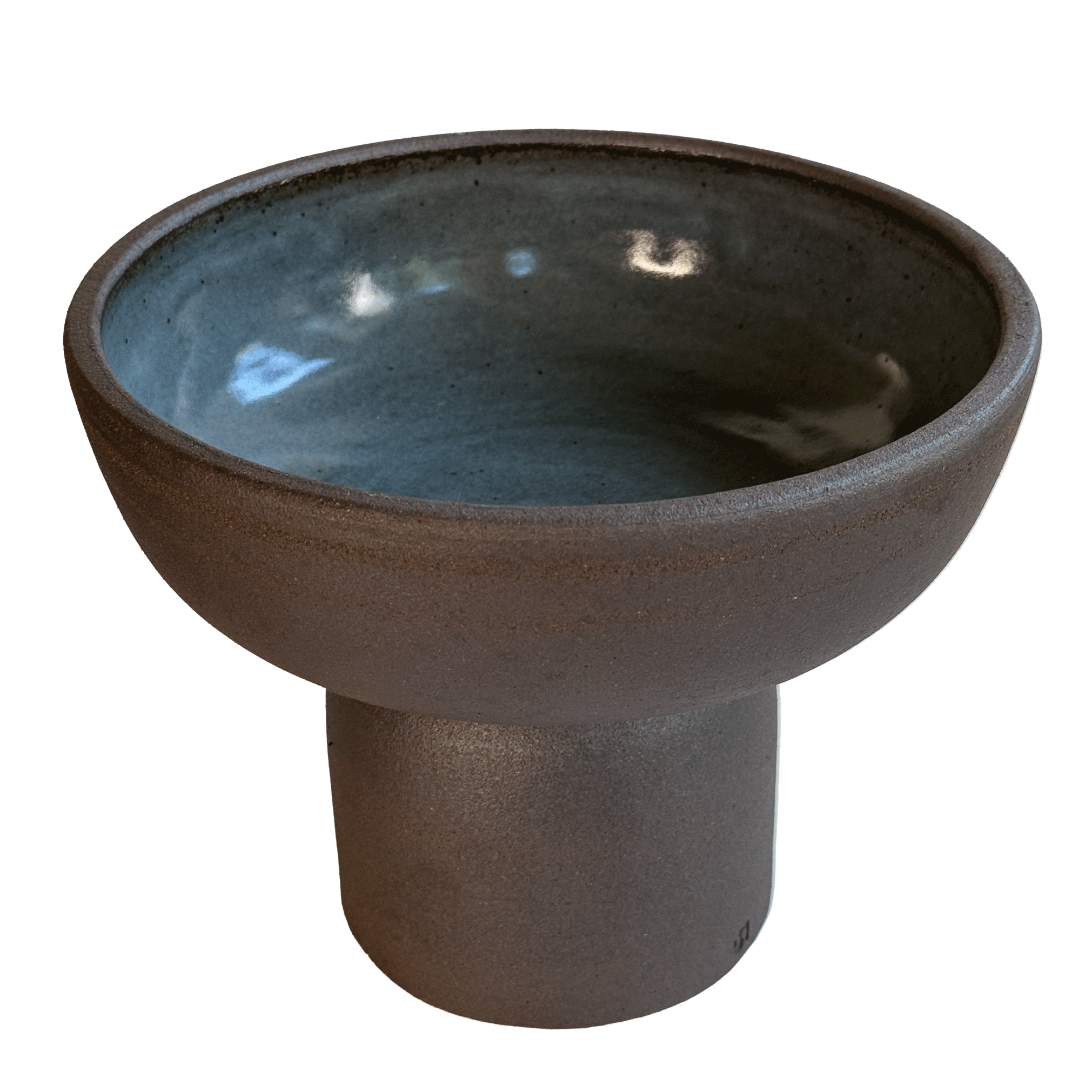 SOMBRA - Wholesale Decorative Plate/Dish/Bowl - 10" Jasper Pedestal Bowl 0021