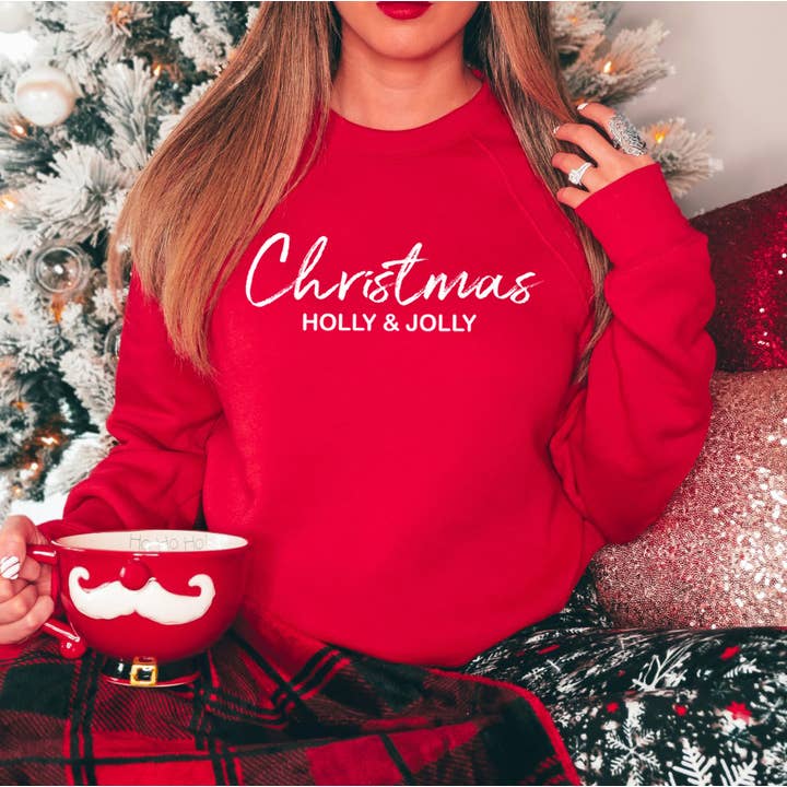 Shamaim - Venta al por mayor Sudadera - Unisex - NAVIDAD HOLLY JOLLY