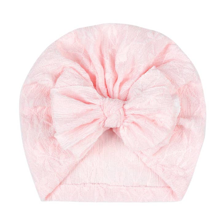 Little Chic Boutique - Venta al por mayor Gorro - Bebés - Accesorios para bebés al por mayor: Sombreros transpirables de encaje de color sólido con lazo para infantes V38240611000512