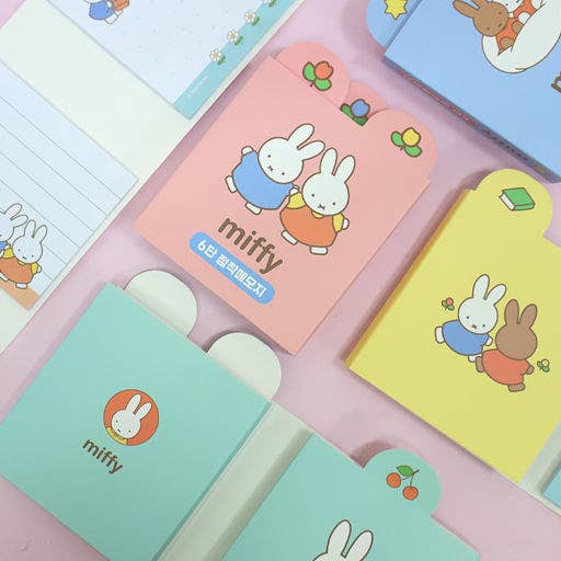 K-Wonderland - Wholesale Sticky Notes - Miffy 6-Section Sticky Memo Pad Set7