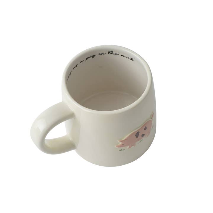 CGB Giftware - Wholesale Coffee mug - Bramble Farm Pig Stoneware Mug In Gift Box3