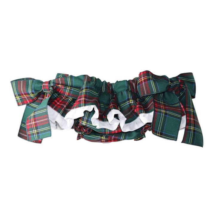 25657 Grøn ternet hvid flæse bloomer for engroshandel hos Phi Clothing