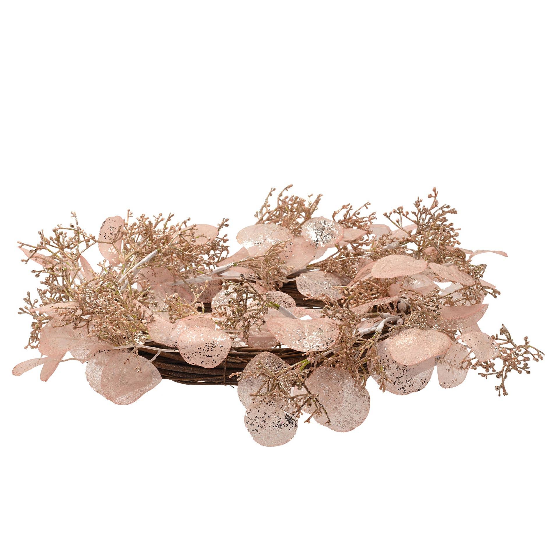 WIDDOP and Co. - Wholesale Ornament - Blush Delicate Dried Foiliage Wreath2