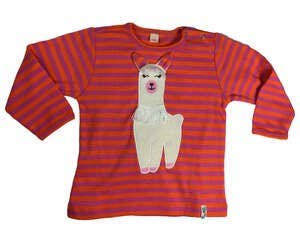 Pat & Patty – wholesale T-shirt – Kids – Organic eco children's long sleeve shirt “Alpaca” /ALP-70