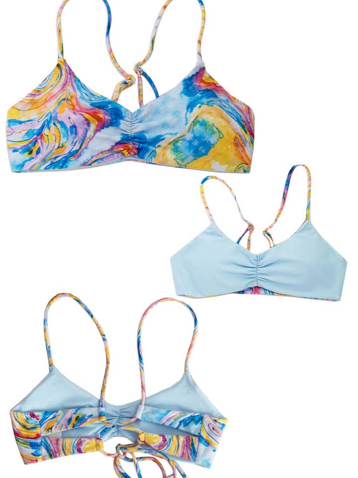 Bliss - Reversible Bikini SCOOP TOP for wholesale by Chance Loves