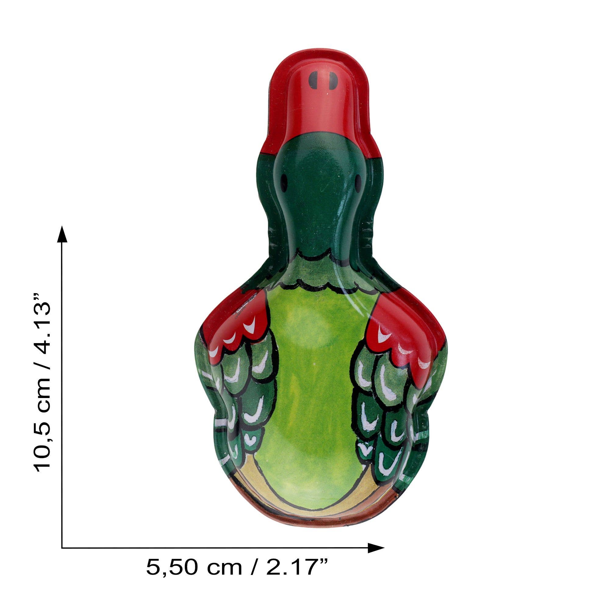 Tribal Trade GmbH - Wholesale Decorative Figurine - Tin Toy Snap Duck Green-Light Green Clicker Tin Duck4