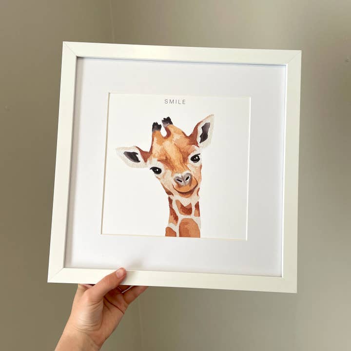 Imprimé chambre d'enfant girafe pour la vente par lil wabbit