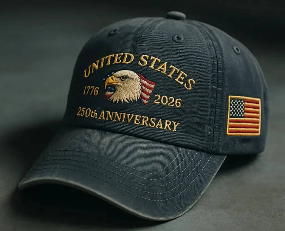 Serenity Collective - Wholesale Baseball Cap - Unisex - 250th Anniversary Embroidered Eagle Baseball Cap