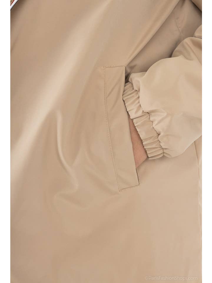 Attrait Paris - Wholesale Windbreaker – Women’s - Mid-length reversible padded windbreaker Plus Size1