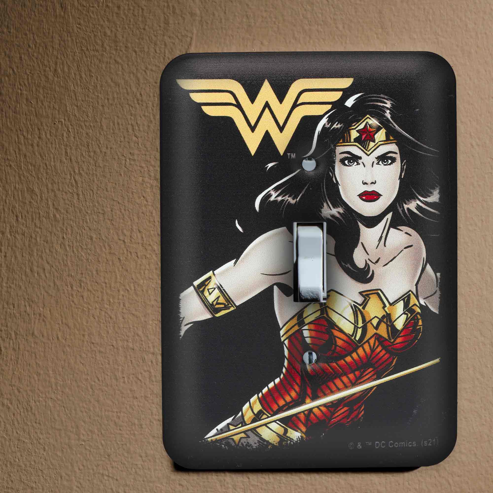 Open Road Brands, LLC - Wholesale Light Switch Cover/Plate - DC Comics Wonder Woman Switch Plate4