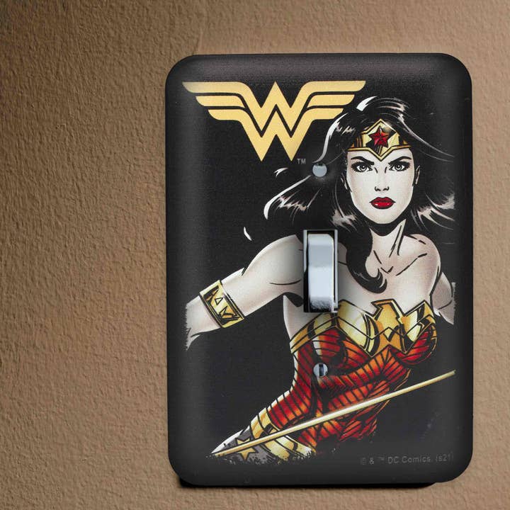 Open Road Brands, LLC - Wholesale Light Switch Cover/Plate - DC Comics Wonder Woman Switch Plate4