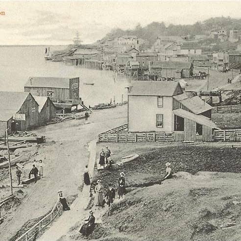 Art Print OR-310 Early View of Newport, Photo for wholesale by Found Image Press