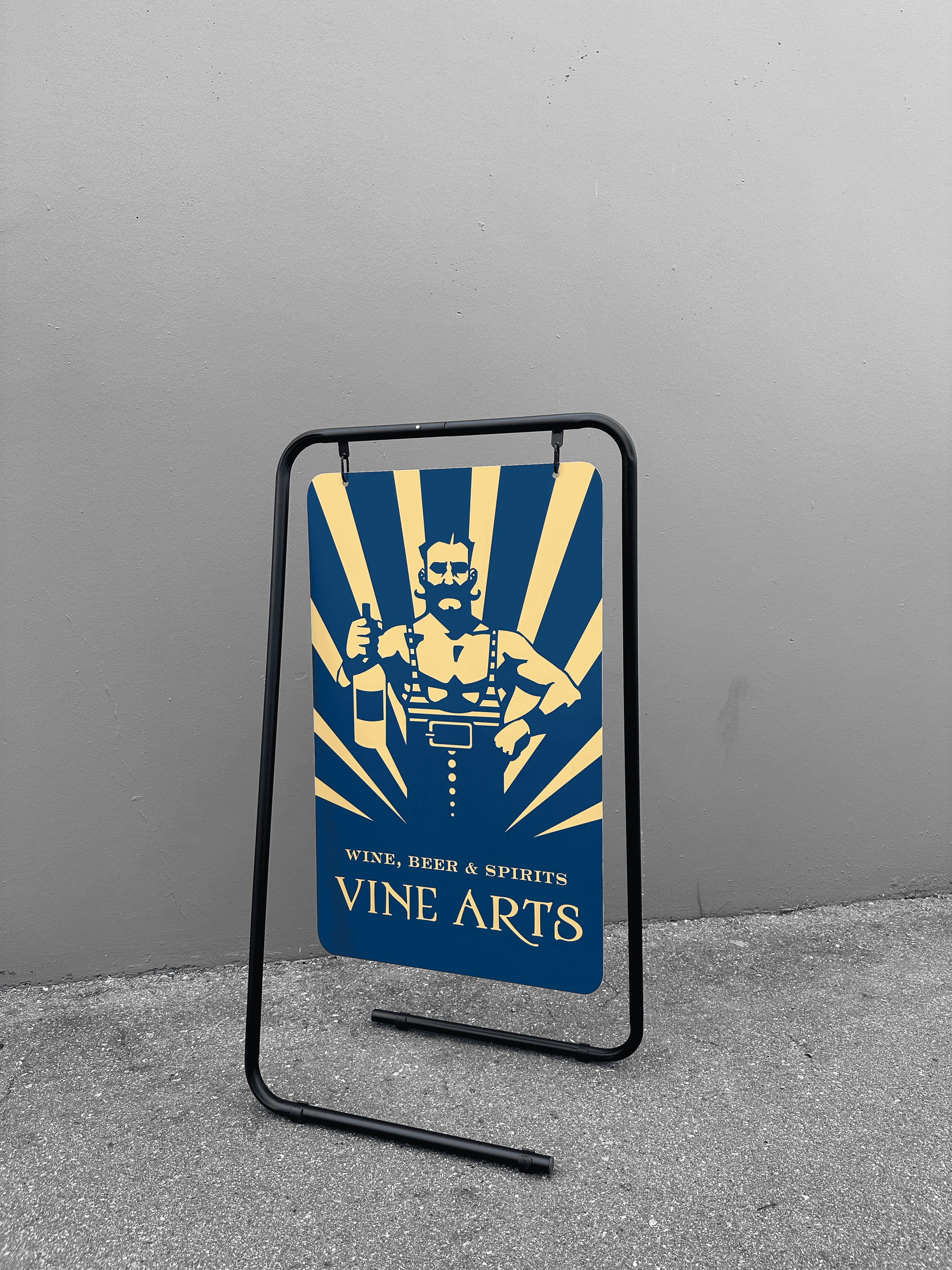 DisplayCanada - Wholesale Outdoor Sign - Swing Board Metal Wire A-Frame - Sidewalk Signboard for Street Advertising - SW-FRAME0361