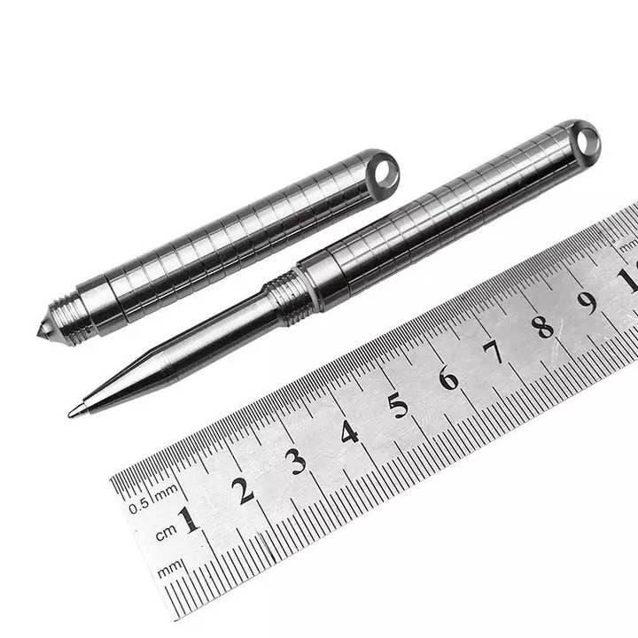 Cardstalked - Vendita all'ingrosso Portachiavi - Unisex - Penna portachiavi in titanio con rompi-finestra.2