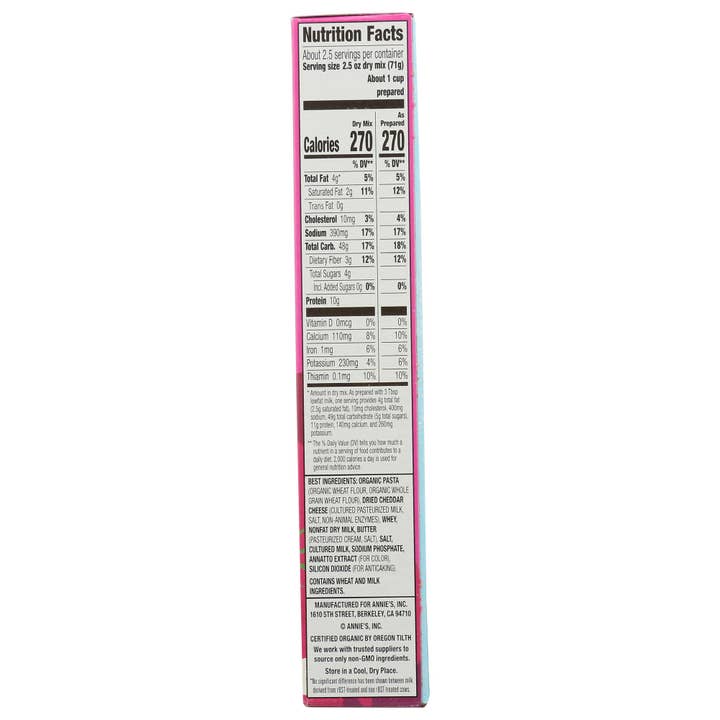 KeHE Distributors, LLC - Wholesale Pasta - Annie's Homegrown Mac & Cheese Bunny 6 oz3