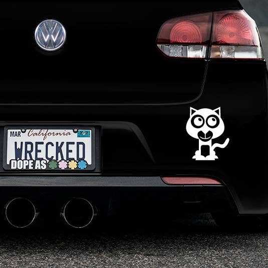 Adorable Wildcat Bumper Car Sticker for wholesale by WinsterCreations™