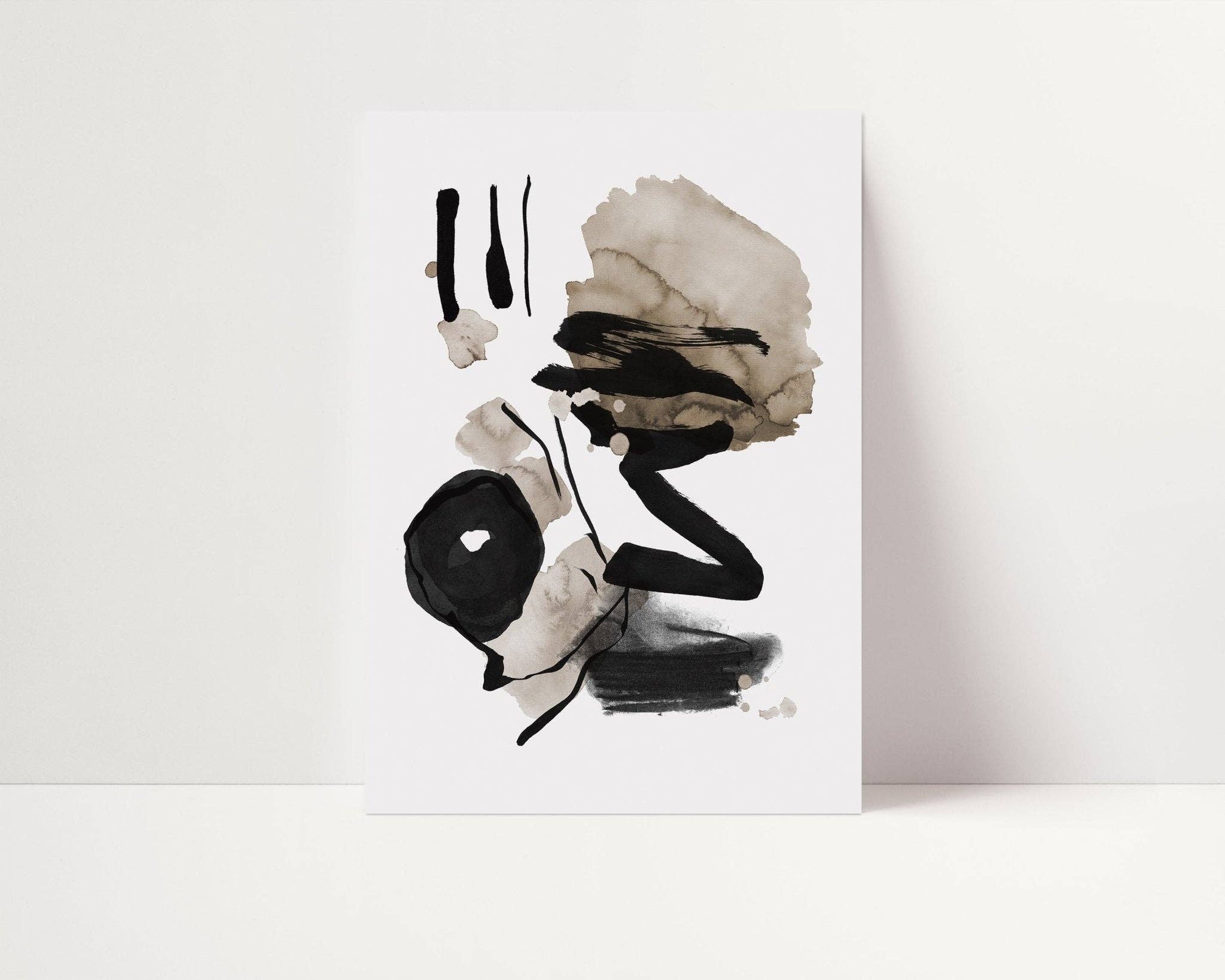 D'LUXE PRINTS - Wholesale Gallery Wall Set - Sheer Strokes Set of 3 Prints1