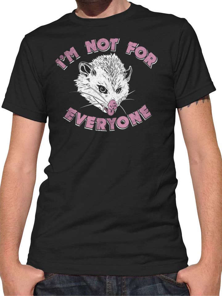 I'm Not For Everyone Opossum t-shirt voor heren voor wholesale door Boredwalk